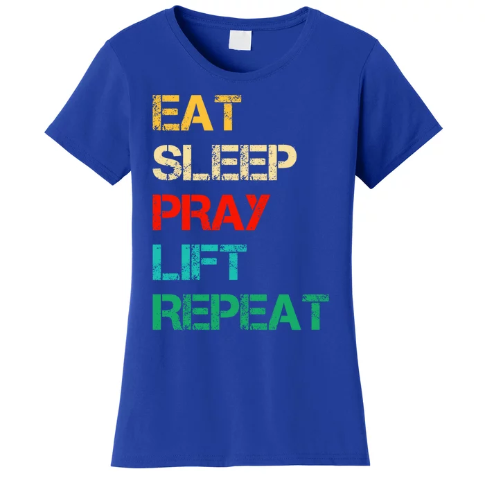 Christian Gym And Jesus Gym For Eat Sleep Pray Repeat Gift Women's T-Shirt