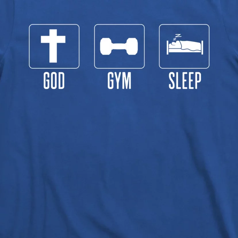 Christian Gym And Jesus Gym For God Gym Sleep Funny Gift T-Shirt