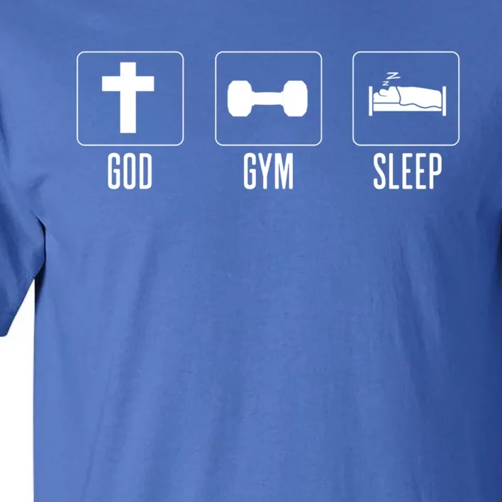 Christian Gym And Jesus Gym For God Gym Sleep Funny Gift Tall T-Shirt