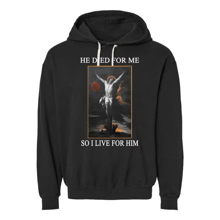 Christian Gospel And Bible Phrase For Our Lord Jesus Garment-Dyed Fleece Hoodie