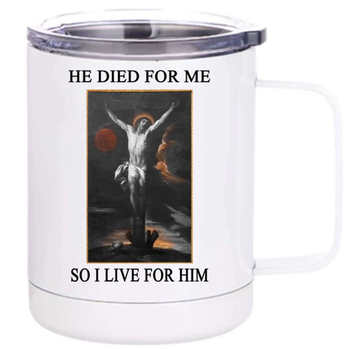 Christian Gospel And Bible Phrase For Our Lord Jesus Front & Back 12oz Stainless Steel Tumbler Cup