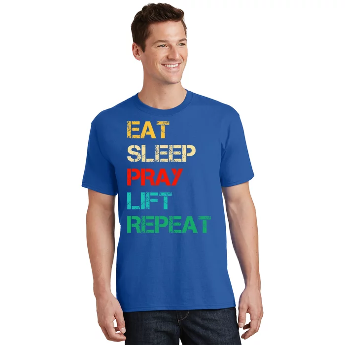 Christian Gym And Jesus Gym For Eat Sleep Pray Repeat Gift T-Shirt