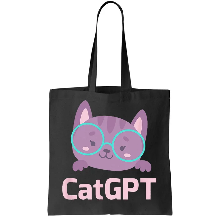 Cat GPT Ai Cat Geek Cat Lovers & Chat GPT Back To School Tote Bag