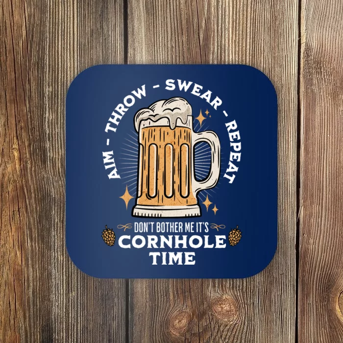 Cornhole Gift Aim Throw Swear Coaster