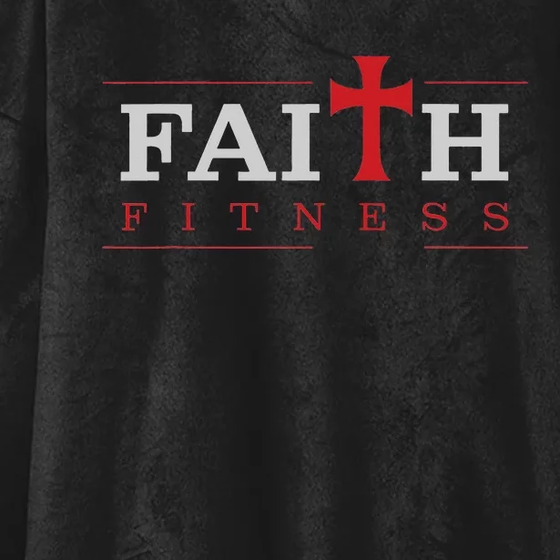 Christian Gym And Jesus Gym For Faith And Fitness Hooded Wearable Blanket