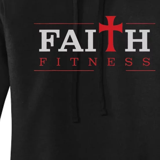 Christian Gym And Jesus Gym For Faith And Fitness Women's Pullover Hoodie