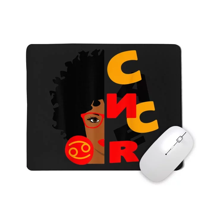 Cancer Girl Africa Girl Zodiac Signs Birthday Mousepad