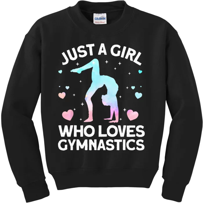 Cool Gymnastics Art For Women Girls Gymnastics Gymnast Coach Kids Sweatshirt