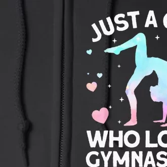 Cool Gymnastics Art For Women Girls Gymnastics Gymnast Coach Full Zip Hoodie