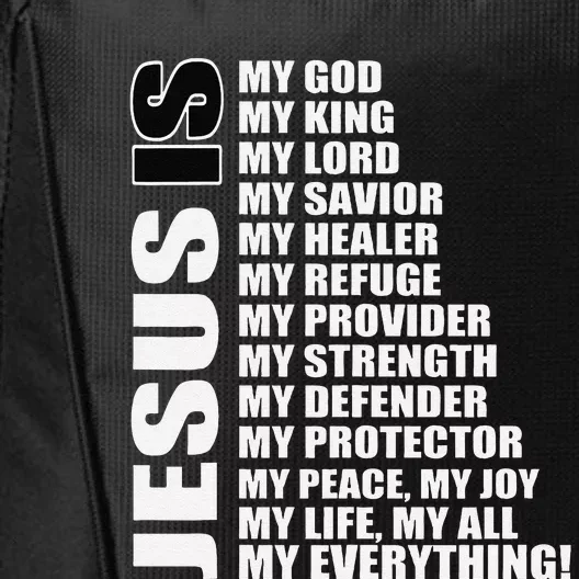 Christian Gospel And Bible Phrase For Our Lord Jesus City Backpack