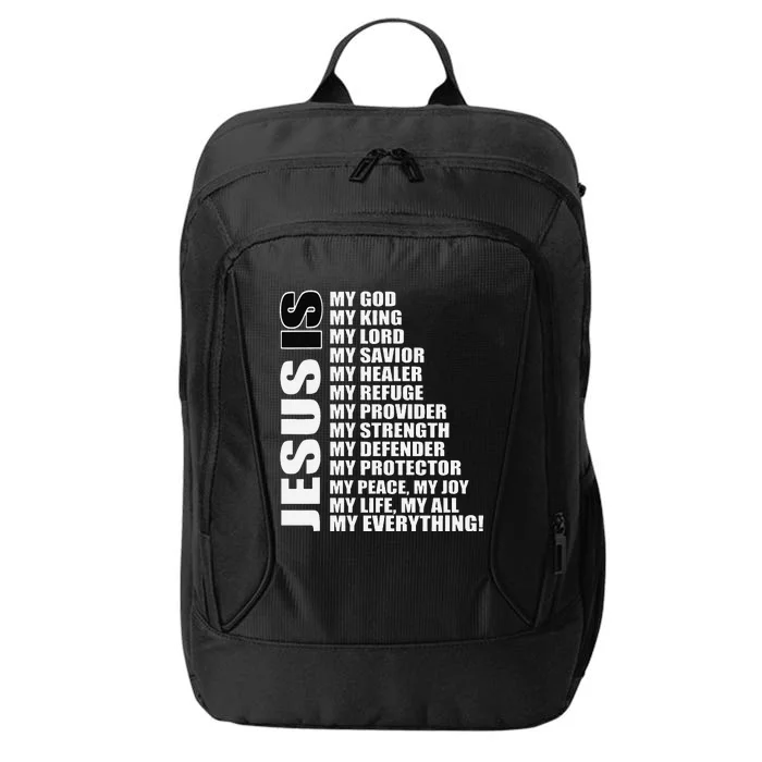 Christian Gospel And Bible Phrase For Our Lord Jesus City Backpack