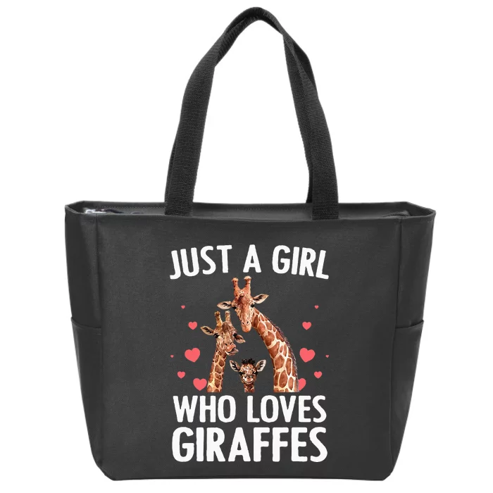 Cool Giraffe Africa Safari Zoo Animal Lovers Zip Tote Bag