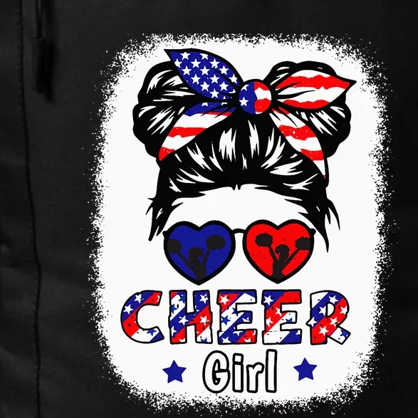 Cheer Girl American Flag Cheerleader Patriotic 4th July Teen Daily Commute Backpack