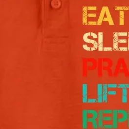 Christian Gym And Jesus Gym For Eat Sleep Pray Repeat Gift Dry Zone Grid Performance Polo