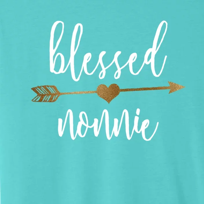 Cute Gold Arrow Blessed Nonnie Cool Gift Grandma Cool Gift ChromaSoft Performance T-Shirt