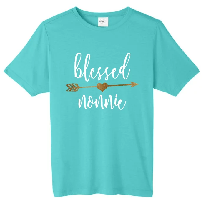 Cute Gold Arrow Blessed Nonnie Cool Gift Grandma Cool Gift ChromaSoft Performance T-Shirt