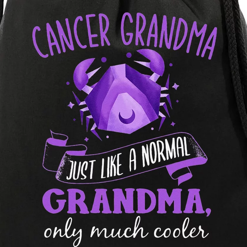 Cancer Grandma Astrology Horoscope Granny Zodiac Sign Drawstring Bag