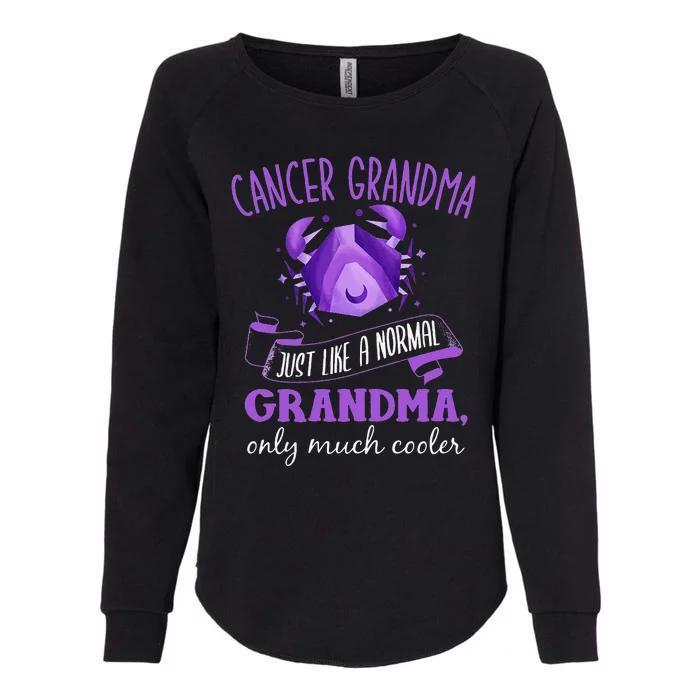 Cancer Grandma Astrology Horoscope Granny Zodiac Sign Womens California Wash Sweatshirt