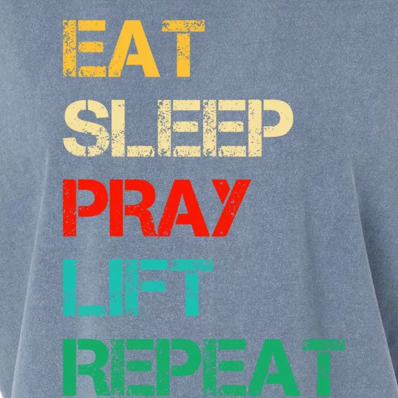 Christian Gym And Jesus Gym For Eat Sleep Pray Repeat Gift Garment-Dyed Women's Muscle Tee