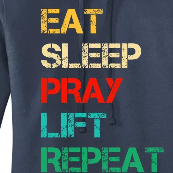 Christian Gym And Jesus Gym For Eat Sleep Pray Repeat Gift Women's Pullover Hoodie