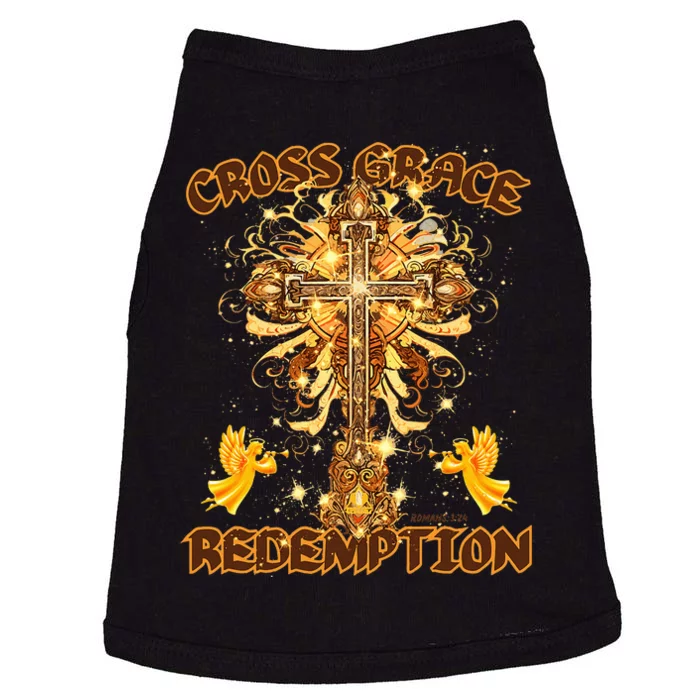 CROSS GRACE AND REDEMPTION Christian Design Doggie Tank