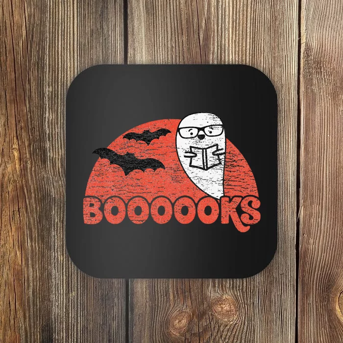 Cute Ghost Boooooks School Librarian or Teacher Halloween Coaster