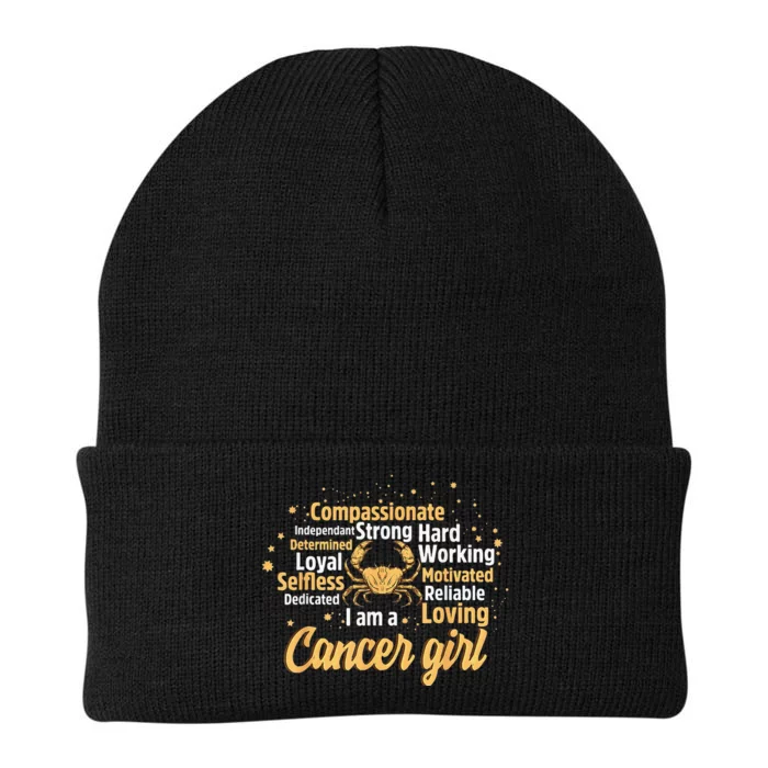 Cancer Girl Birthday Astrology Zodiac Sign Women Cancer Knit Cap Winter Beanie