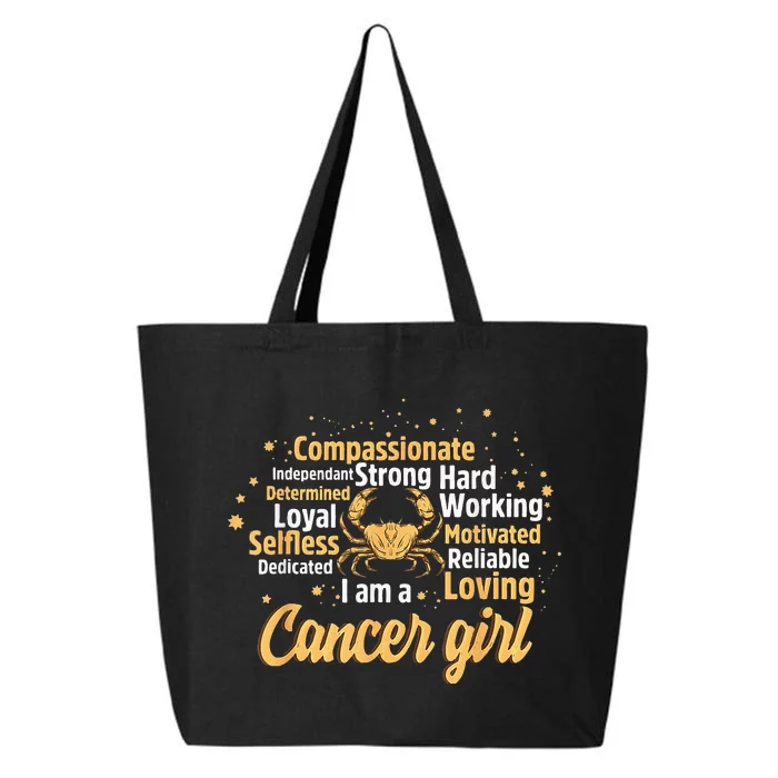 Cancer Girl Birthday Astrology Zodiac Sign Women Cancer 25L Jumbo Tote