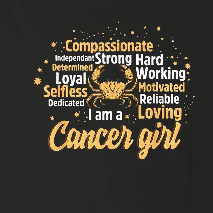 Cancer Girl Birthday Astrology Zodiac Sign Women Cancer Toddler Long Sleeve Shirt