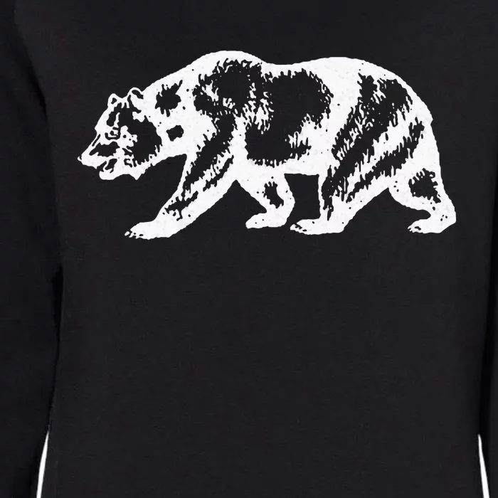 California Grizzly Bear State Flag Cali Republic Womens California Wash Sweatshirt