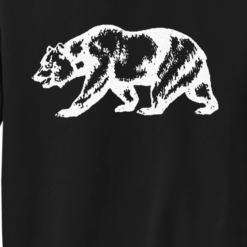 California Grizzly Bear State Flag Cali Republic Tall Sweatshirt