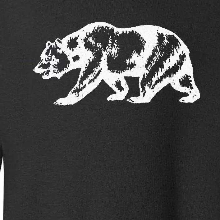 California Grizzly Bear State Flag Cali Republic Toddler Sweatshirt