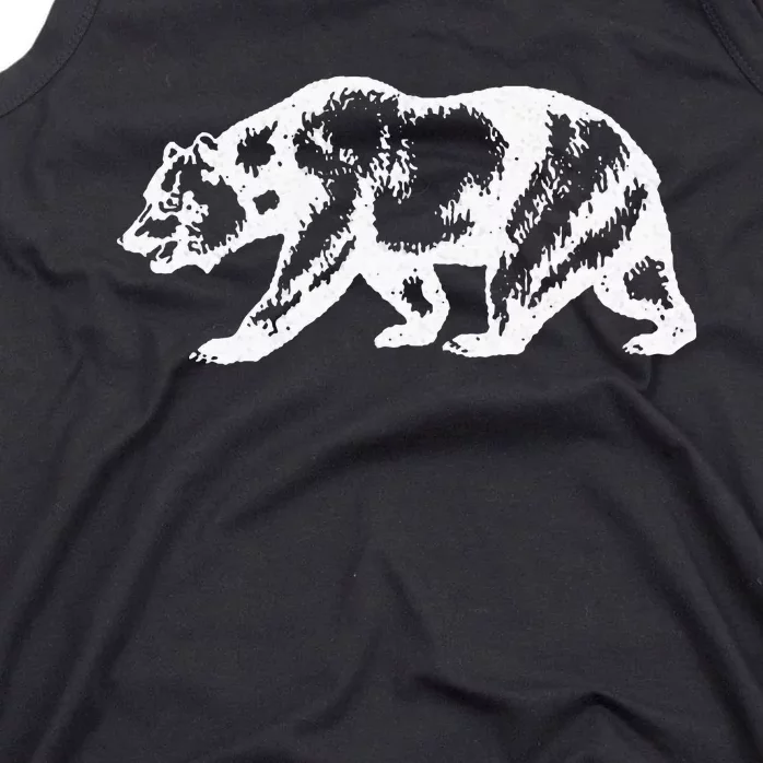 California Grizzly Bear State Flag Cali Republic Tank Top