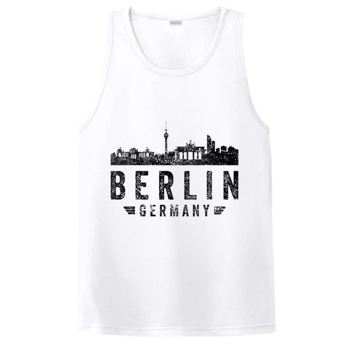 Capital Germany Berlin Souvenir Top Berlin Skyline Berlin Performance Tank