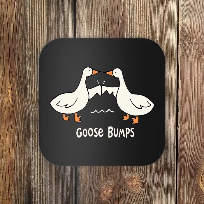 Cute Goose Bumps Funny Animal Pun Lover Coaster