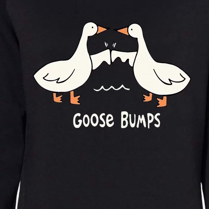 Cute Goose Bumps Funny Animal Pun Lover Womens California Wash Sweatshirt