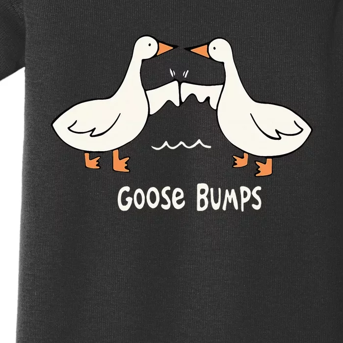 Cute Goose Bumps Funny Animal Pun Lover Baby Bodysuit