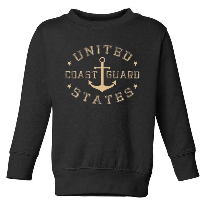 Coast Guard Birthday United States Anchor Toddler Sweatshirt