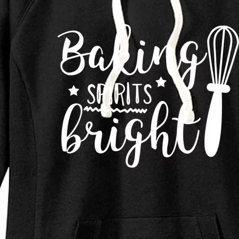 Christmas Gift Baking Spirits Bright Cute Christmas Gift Women's Fleece Hoodie