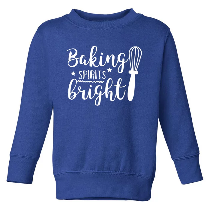 Christmas Gift Baking Spirits Bright Cute Christmas Gift Toddler Sweatshirt