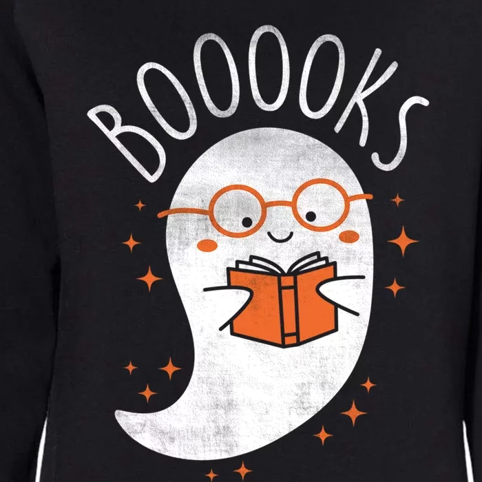 Cute Ghost Book Reading Halloween Teacher Top Gift Womens California Wash Sweatshirt