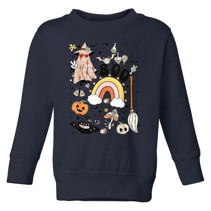 Cute Ghost Boo Halloween, Ghost Spooky Season, Halloween Tee Toddler Sweatshirt