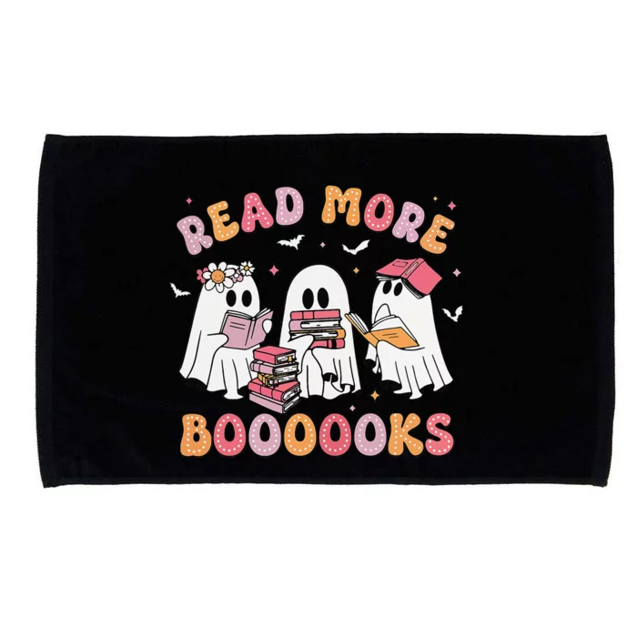 Cute Ghost Book Read More Books Funny Teachers Halloween Gift Microfiber Hand Towel