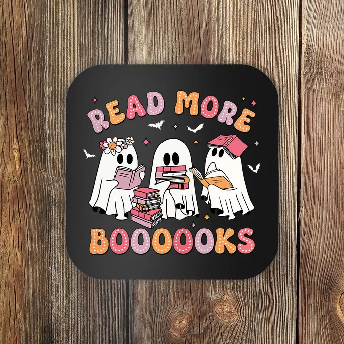 Cute Ghost Book Read More Books Funny Teachers Halloween Coaster