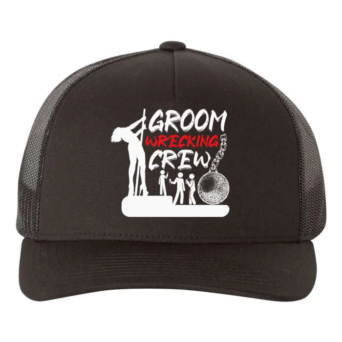 Crew Groomsmen Bachelor Party Stag Groom Funny Yupoong Adult 5-Panel Trucker Hat