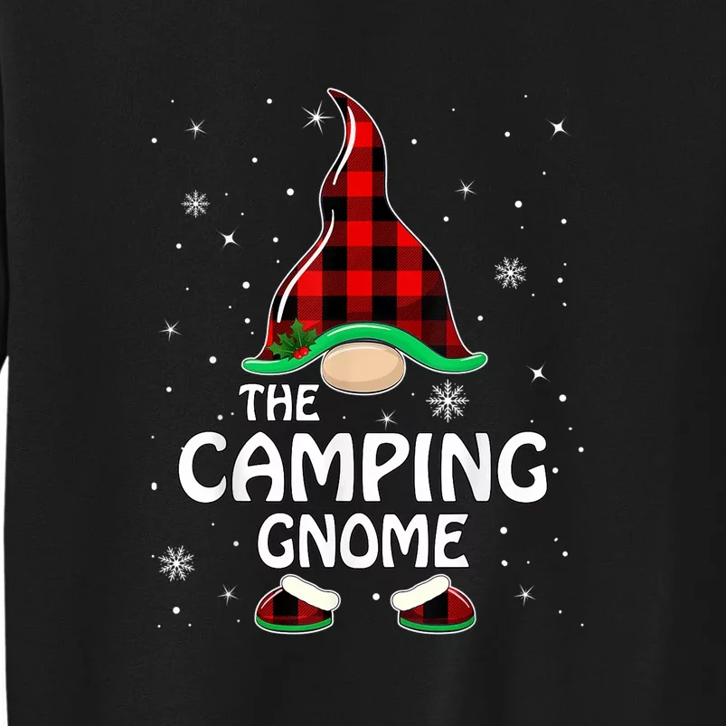 Camping Gnome Buffalo Plaid Matching Family Christmas Gift Sweatshirt