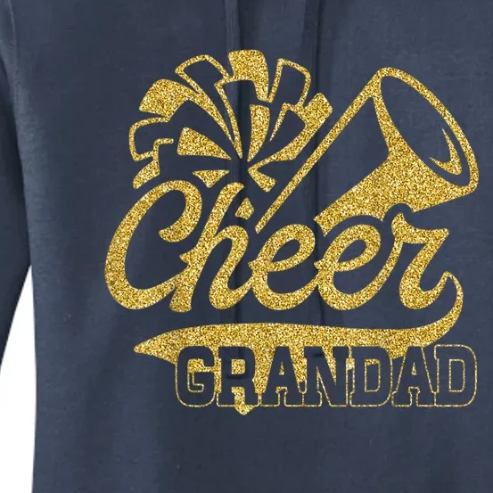 Cheer Grandad Biggest Fan Cheerleader Father's Day Women's Pullover Hoodie