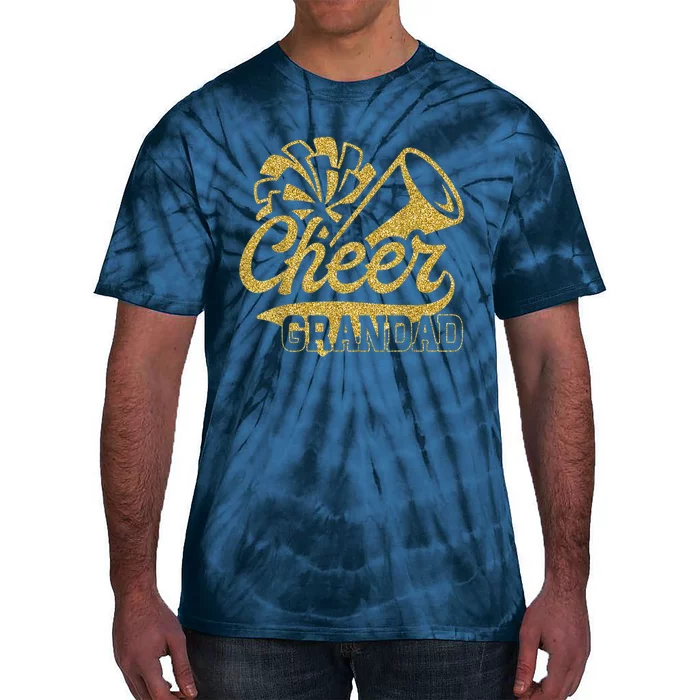 Cheer Grandad Biggest Fan Cheerleader Father's Day Tie-Dye T-Shirt