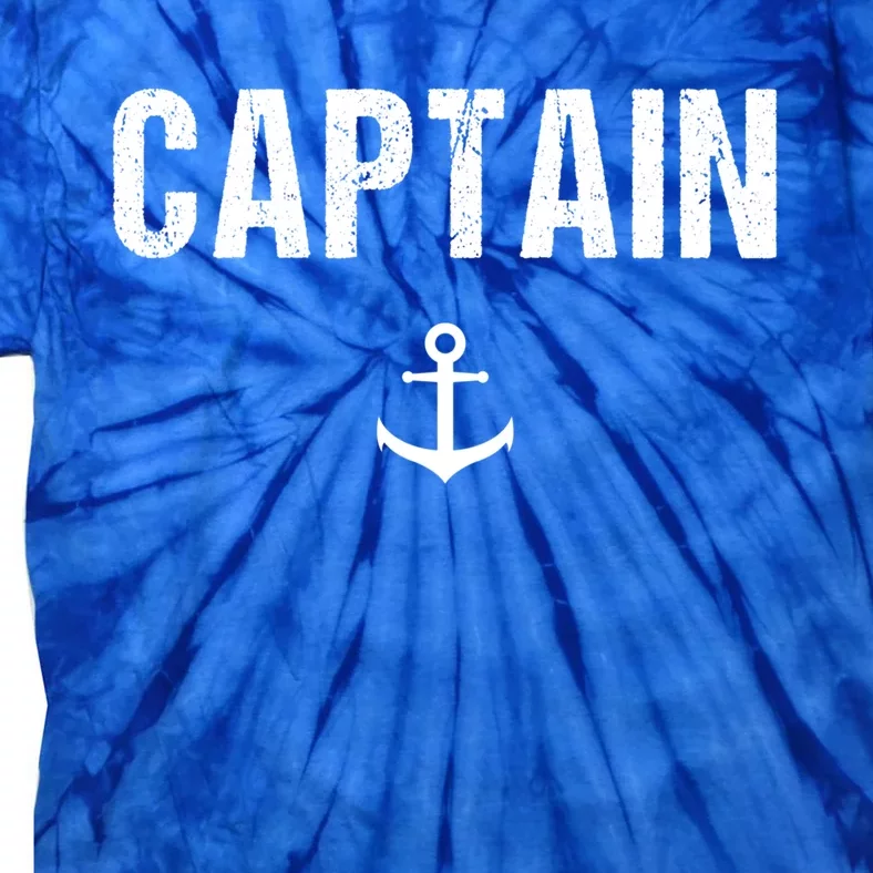 Captain Gift Boat Owner Novelty Gift Tie-Dye T-Shirt