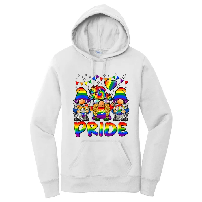 Cute Gay Bisexual Transsexual Gnomes LGBTQ Pride Ally Women's Pullover Hoodie